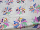 ANTIQUE Bed Quilt Top,Patchwork Quilt,Wall Hanging,Lovely Pattern,Special Gift For Quilter,Antique Quilts