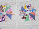 ANTIQUE Bed Quilt Top,Patchwork Quilt,Wall Hanging,Lovely Pattern,Special Gift For Quilter,Antique Quilts