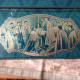 ROYALTY British Coronation Litho Tin Box, Royal Souvenir 1937,King George VI Queen Elizabeth, Commemorative Collectible Tins