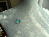 UNIQUE Antique Faceted Blue Glass Brooch, Beautiful Glass Brooch, Collectible Vintage Jewelry