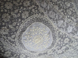 GORGEOUS French Normandy Lace Coverlet Bedspread,Circa 1920s Lace Panel,Beautiful Embroidery work, Tambour Work, Netted Lace, Mixed Laces, Collectible Antique Lace