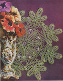 1950s Crochet Craft Book Mid Century Decor J and P Coats Clarks # 283 New Ideas in Doilies