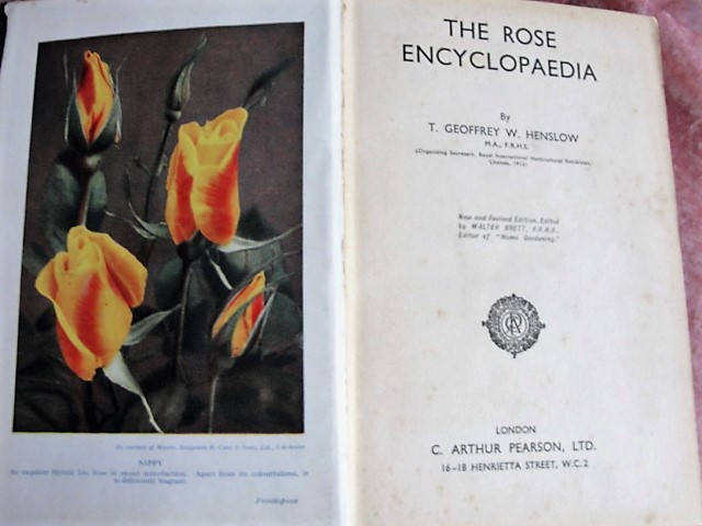 RARE The Rose Encyclopaedia By T Geoffrey W Henslow Organising Secretary Royal International Horticultural Exhibit 1912 A MUST 4 Rose Lover
