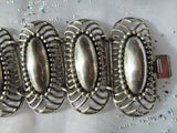 STUNNING Vintage Silver NAPIER Bracelet,Chunky Statement Bracelet Cuff, 2.25 Inches Wide, Beautiful Design,Collectible Vintage Jewelry