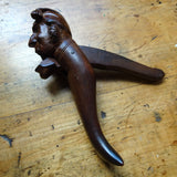 Victorian Carved Nutcracker, Lovely Hand Carved Nut Cracker FISHERMAN, Full of Character, Fine Workmanship, Folk Art,Black Forest Carving