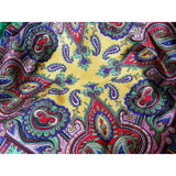 BEAUTIFUL Vintage Scarf, Paisley Like Design Scarf,Lovely Vivid Jewel Tone Colors,31 by 32 inches, Bold Statement Scarf, Vintage Scarves