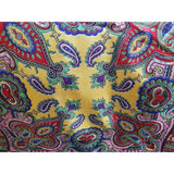 BEAUTIFUL Vintage Scarf, Paisley Like Design Scarf,Lovely Vivid Jewel Tone Colors,31 by 32 inches, Bold Statement Scarf, Vintage Scarves