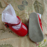 CUTE Vintage Large Doll Shoes, Sweet Red Shoes, Perfect for Large Dolls or Display, Collectible Doll Accessories