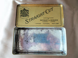 ANTIQUE Tobacco Cigarette Tin, Straight Cut Benson & Hedges,  Edwardian Tin, Collectible Tins