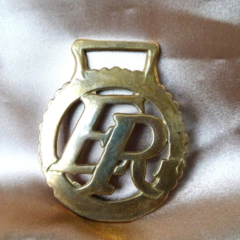 VINTAGE Royalty Horse Brass, 1950s Queen Elizabeth II Commemorative, Collectible English Horse Brass, Decorative Horse Brass, British Royalty Collectibles