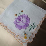 LOVELY Swiss Floral Embroidered Hankie,Vintage Handkerchief, Flowers Embroidery,Wedding Bridal Hanky Gifts,Collectible Hankies