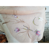 LOVELY Vintage Silk Chiffon Scarf, MCM Quality Scarf,Lovely2 Tone Colors,Floral Print Scarf,Head Scarf,Neck Scarf, Gift For Her