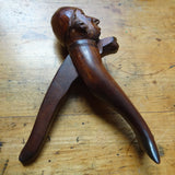 Victorian Carved Nutcracker, Lovely Hand Carved Nut Cracker FISHERMAN, Full of Character, Fine Workmanship, Folk Art,Black Forest Carving