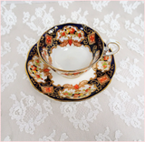 GORGEOUS Antique Royal Albert DERBY Teacup & Saucer,Lots of Hand Painting, English Bone China,Cabinet Cup & Saucer,Collectible Vintage Teacups