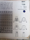 CHIC Vintage Chanel Style Suit Pattern VOGUE 8841, Jacket, Slim Skirt and Lovely Blouse, Bust 34 Vintage Sewing Pattern