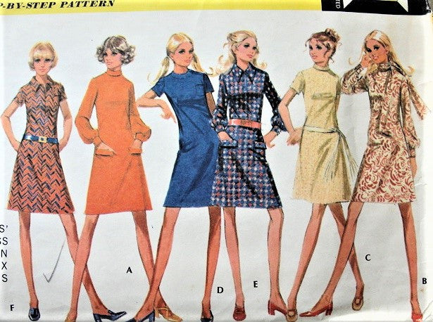 1970s CUTE Dress in Six Versions Pattern McCALLS 2549  Bust 32 Vintage Sewing Pattern