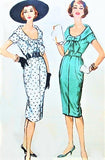 FANTASTIC Luis Estévez 1950s Wiggle Dress Pattern McCALLS A-2 Exclusive Dress Pattern For Quaker Oats Company Figure Hugging Sheath Dress Day or Cocktail Party Vintage Sewing Pattern FACTORY FOLDED