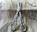 Beautiful Vintage SILVER GRAPE Shears, Grape SCISSORS Figural Handles,Ornate Silver,Fine Serving Silver,Fine Dining,French Country Decor,Collectible Vintage Silver