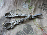 Beautiful Vintage SILVER GRAPE Shears, Grape SCISSORS Figural Handles,Ornate Silver,Fine Serving Silver,Fine Dining,French Country Decor,Collectible Vintage Silver