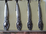 ROMANTIC Set of Silver Demitasse Spoons, Community Silverplate BALLAD Pattern, Set of 4 Boxed Silver Teaspoons, MCM,Collectible Vintage Silver