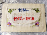Antique Souvenir Beautiful Silk Embroidered Postcard From France World War I