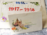 Antique Souvenir Beautiful Silk Embroidered Postcard From France World War I