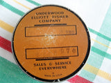 Antique TYPEWRITER RIBBON TIN Underwood Elliott Fisher, Vintage Tin Litho Lithograph, Decorative Art Deco, Collectible Antique Tins