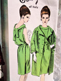 60s GLAM Galitzine of Italy Evening Dress and Coat Pattern VOGUE Couturier Design 1438 Bust 32 Vintage Sewing Pattern