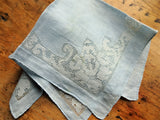 Lovely WEDDING HANDKERCHIEF,DrawnThread Work,Embroidery,Gorgeous Bridal Hankie,Finest Linen Hanky,Something Blue,Collectible Vintage Hankies