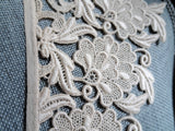 RESERVED GORGEOUS Antique Lace Collar, Lovely Openwork, Silk Raised Embroidery Design,Collectible Vintage Collars