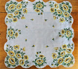 VINTAGE 50s Sheer Floral Hanky Hankie Handkerchief Collectible Vintage Hankies