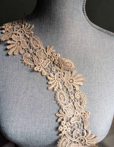 RESERVED UNIQUE Antique Victorian Lace Trim Intricate Pattern For Bridal Dress,Dolls, Clothing,Heirloom Sewing Antique Textiles