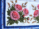 Lovely VINTAGE 50s COLORFUL Printed Hanky Handkerchief Hankie Frame It Give It As a gift Collectible Hankies