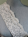 BEAUTIFUL Vintage FRENCH Fine Lace Trim Flounce,Intricate Pattern For Bridal Dress,Dolls,Flapper Dress,Heirloom Sewing Antique Textiles