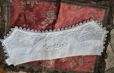 RESERVED GORGEOUS Victorian High Neck Collar, Victorian Edwardian Embroidered linen Lace, Heirloom Sewing,Collectible Vintage Clothing ,Collectible Lace Collars