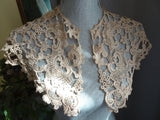 GORGEOUS Victorian Capelet Collar, Amazing Lace Design, Display or Wear, Collectible Antique Lace