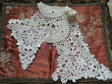 RESERVED UNIQUE Antique Collar, Intricate French Lace Collar Applique, Beautiful Design,Collectible Vintage Collars