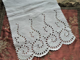 BEAUTIFUL  Antique Swiss Embroidered Lace, Doll Size, Salesmans Sample, Bridal, Flapper Era,Downton Abbey, Gatsby ,Collectible Trims