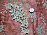 LOVELY Antique French Lace,Applique Lace Trim,Intricate Pattern,Heirloom Sewing,Collectible Vintage Lace