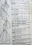 1950s LOVELY Cocktail Dress Evening Gown Pattern VOGUE 8991 Dreamy Full Dancing Skirt Optional Back Panel Easy To Make Vintage Sewing Pattern