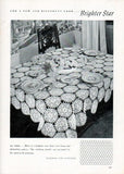 1940s Vintage Crochet Booklet The Spool Cotton Co. Book No.167 Tips On Tables Beautiful Crocheted Lace Table Linens