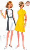 1960s CUTE Mod Dress Pattern BUTTERICK 4795 Two style versions Bust 38 Vintage Sewing Pattern FACTORY FOLDED