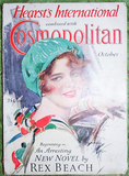 RARE Art Deco 1920s COSMOPOLITAN Magazine Harrison Fisher Full of Lovely Ads Articles Amelia Earhart Lucky Strike Cigarette Ad Great Gift