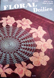 1940s Vintage Crochet Book Figural Floral Doilies # 258 Daffodil Pansy Daisy Irish Rose Aster Lovely Patterns