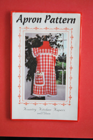 1980s Retro Kountry Kitchen Kapers Apron or Maternity Smock Pattern