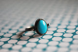 Antique Turquoise and Sterling Silver Ring