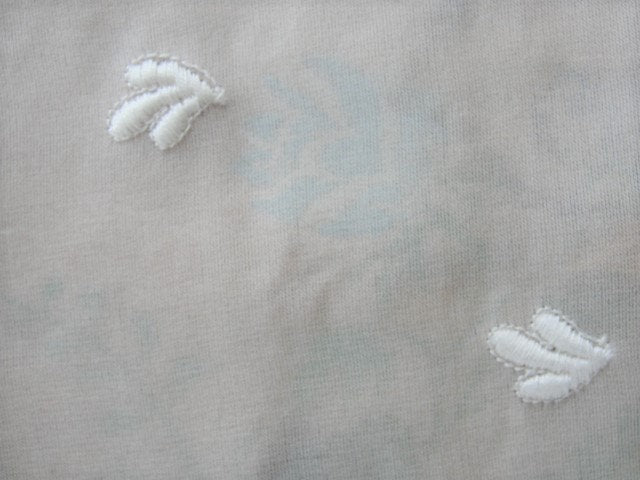 Antique  Embroidered Pure SILK Organza Fabric Vintage Salesmans Sample Perfect For Dolls Flapper Clothing,Hats,Boudoir Lampshades  etc