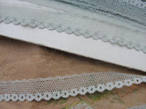 BEAUTIFUL Antique French Lace Trim Baby Blue Netted Lace Ideal For Dolls,Christening Gowns, Bridal Wedding Heirloom Sewing Something Blue