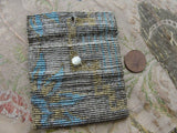 BEAUTIFUL 1920s Art Deco FRENCH Metal Beaded Small Purse Bag Lovely Micro Beads Blues Golds silver Flapper Era Collectible Antique Purses