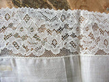 EXCEPTIONAL Vintage BRIDAL Wedding Handkerchief Irish Linen WIDE French Hand Done Lace Hankie Special Bridal Hanky